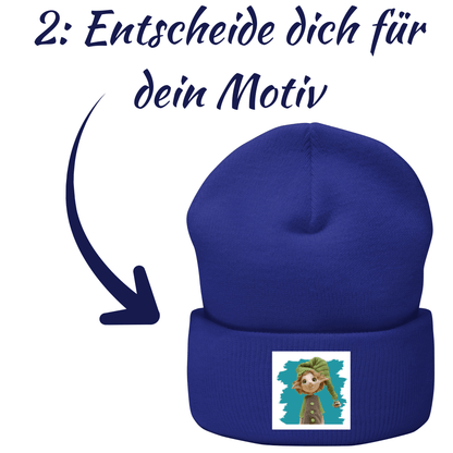 Mütze mit Patch Personalisierbar - verzauberte - sternenwesen.de | Magische Welten entdecken