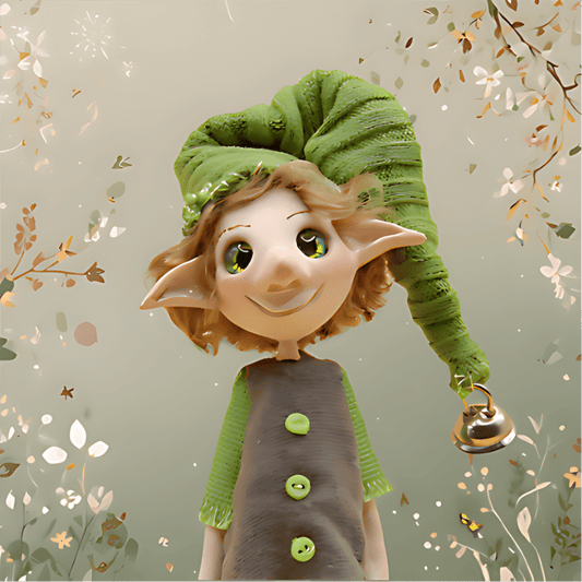 Henricks zauberhaftes Poster mit Blütenhintergrund - verzauberte - sternenwesen.de | Magische Welten entdecken