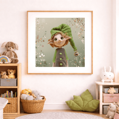 Henricks zauberhaftes Poster mit Blütenhintergrund - verzauberte - sternenwesen.de | Magische Welten entdecken