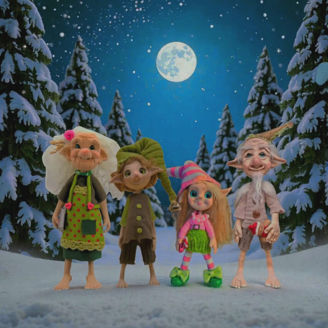 Winterzauber bei Vollmond