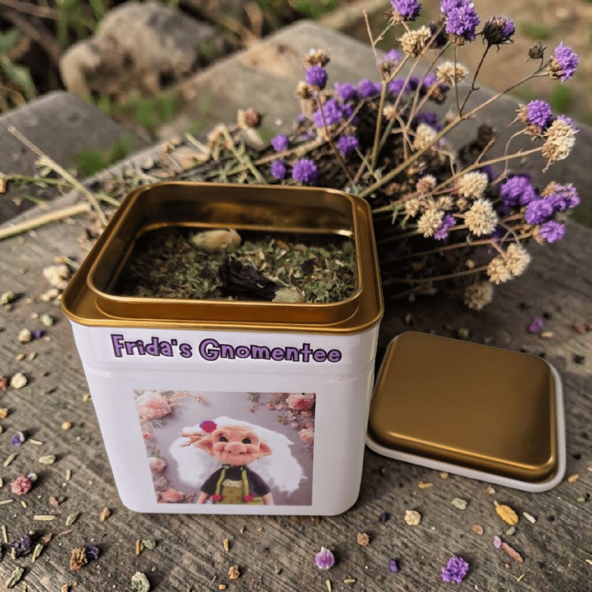 Fridas Gnomen Tee, Klarer Kopf Teemischung (100g) - verzauberte - sternenwesen.de | Magische Welten entdecken